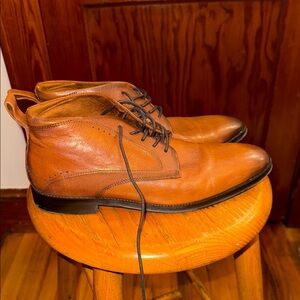 Aldo Men's Brown Leather Lace-Up Shoes